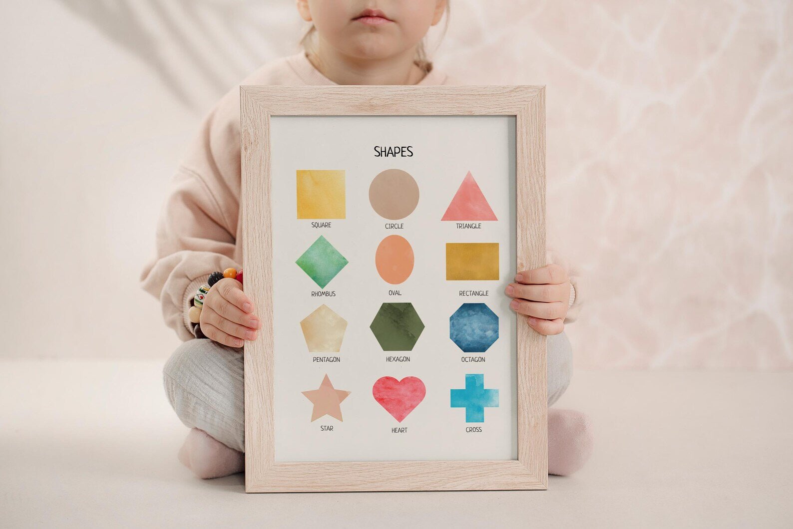 Shapes Poster - Montessori Educational Wall Art for Classroom, Nursery & Homeschool Learning | Digital Download - The Nurturing Nook