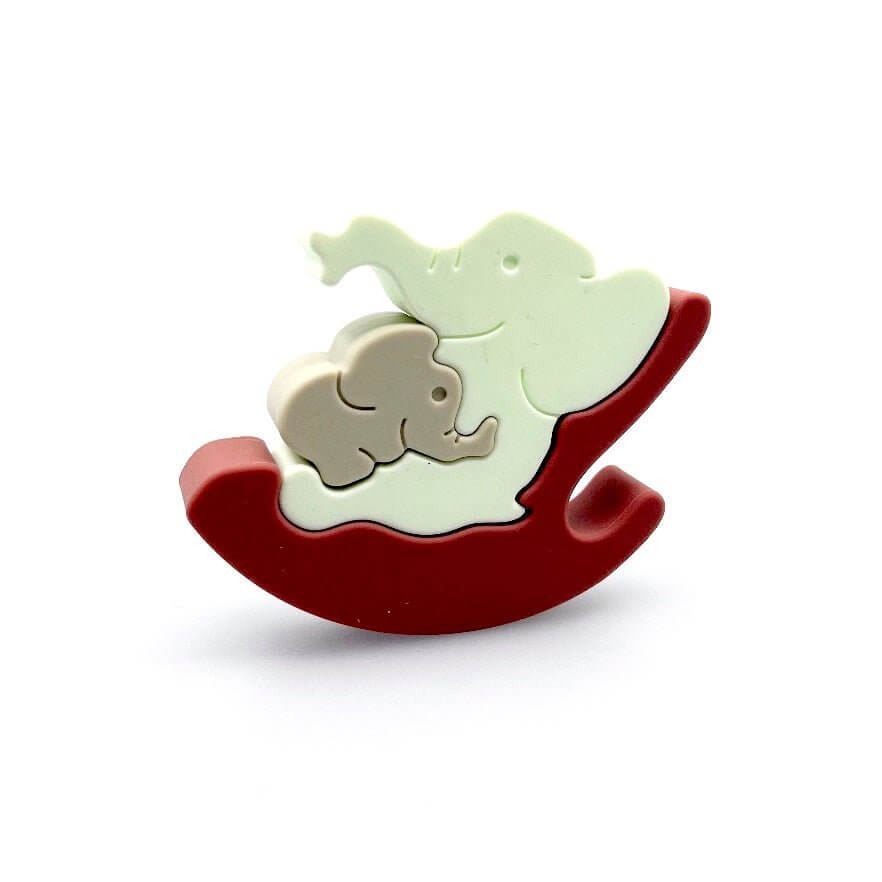Silicone Baby Elephant Puzzle