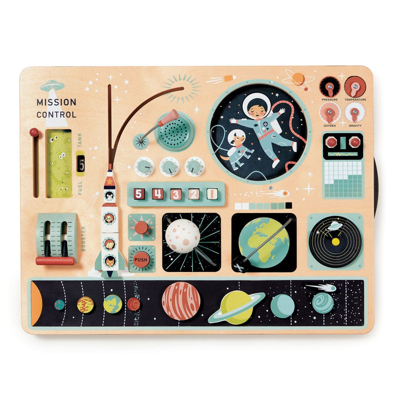 Tender Leaf wooden space station / rocket dashboard
