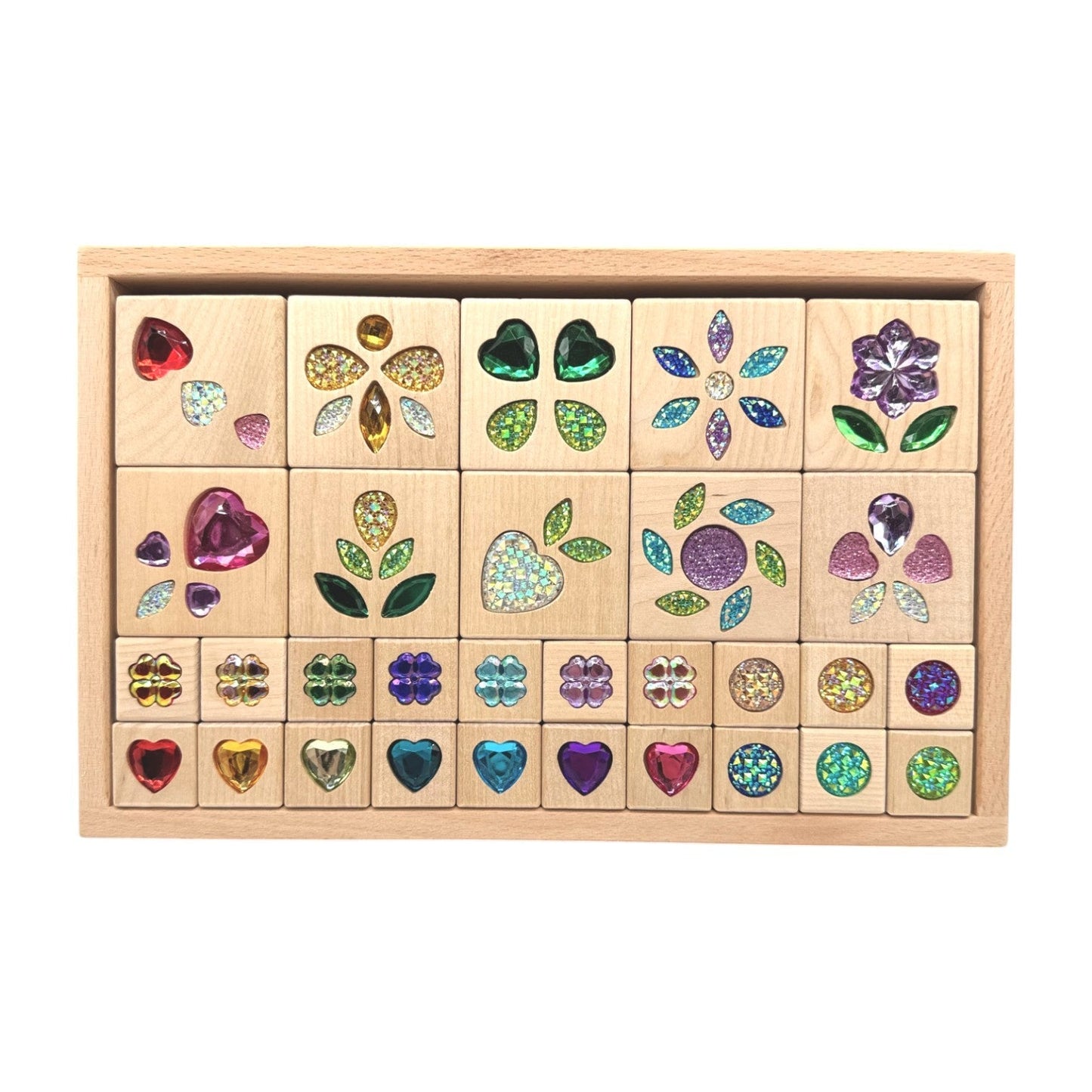 Sparkle Garden Gem Set – 30 - Piece Small & 40 - Piece Large Sets - The Nurturing Nook
