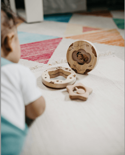 Star Rattle & Baby Mirror + Photo Frame Set - The Nurturing Nook