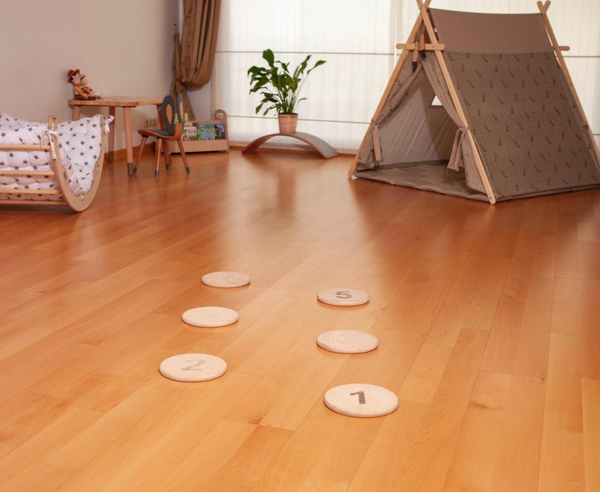 Stepping Balance Stones for Kids - The Nurturing Nook