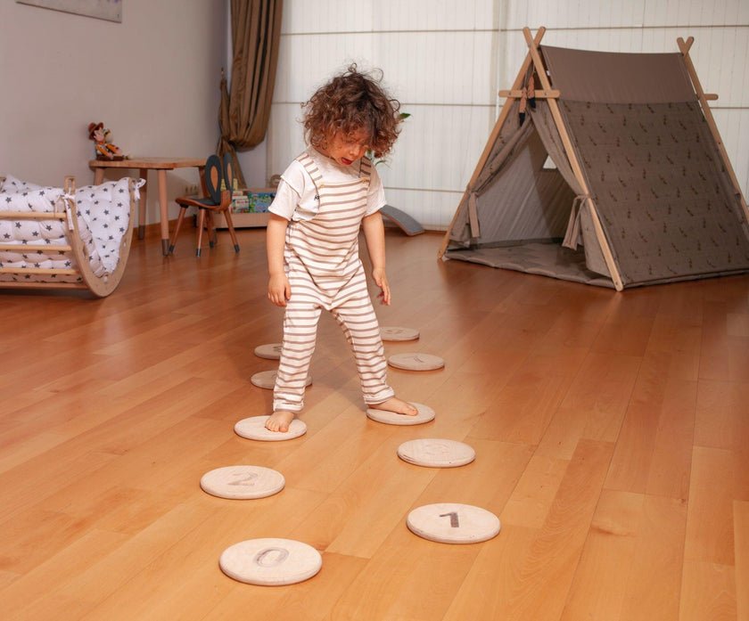 Stepping Balance Stones for Kids - The Nurturing Nook