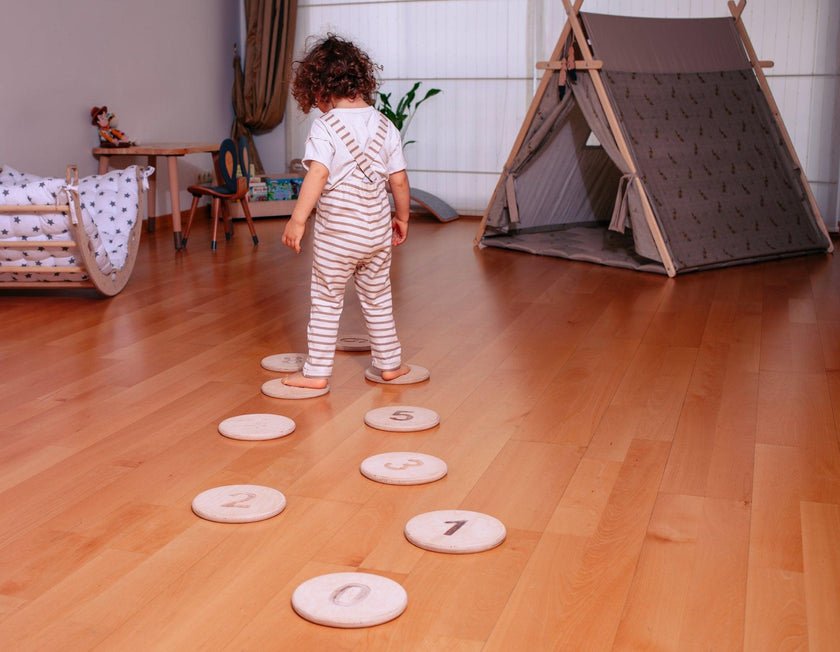 Stepping Balance Stones for Kids - The Nurturing Nook