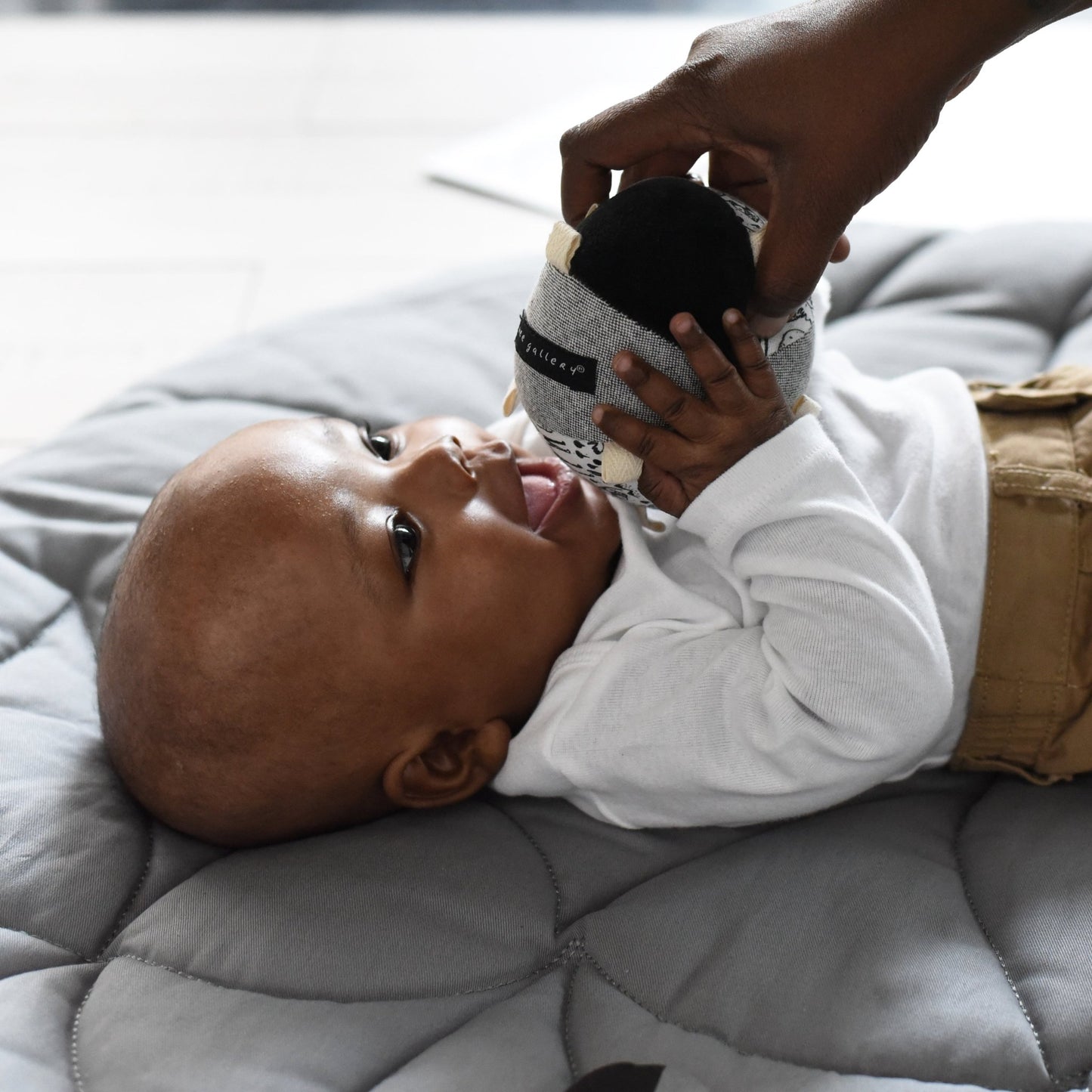 Taggy ball – nordic animals sensory rattle for babies - The Nurturing Nook