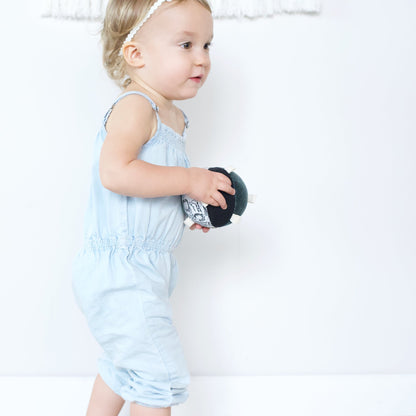 Taggy Ball with Rattle - Wild - The Nurturing Nook