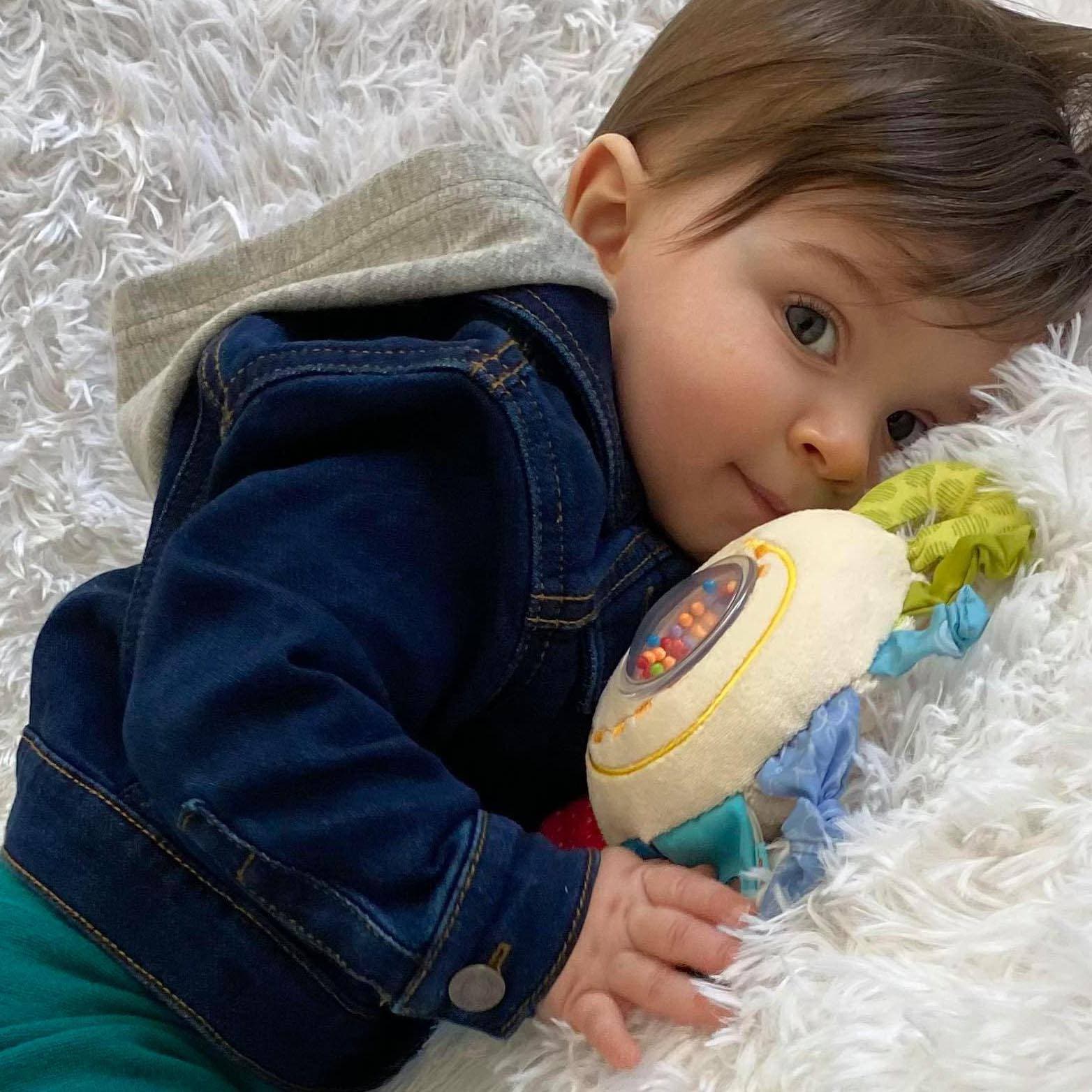 Teether Cuddly Rainbow Round Activity Toy - The Nurturing Nook