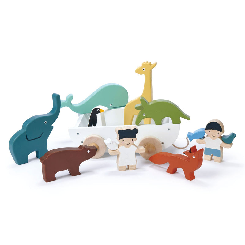 Tender Leaf pretend play wooden friendship pull toy