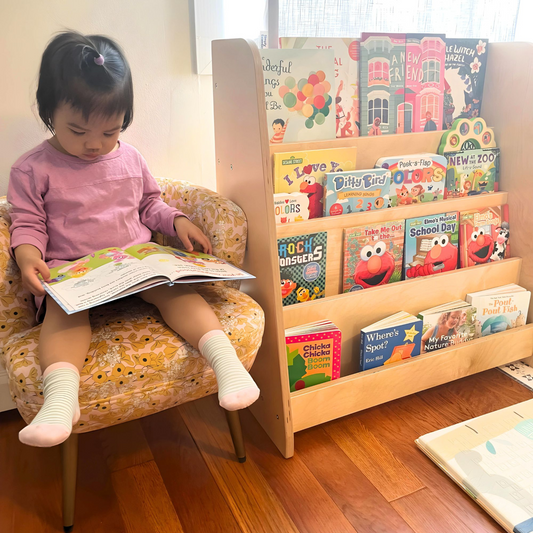 Tiered Montessori Bookshelf - The Nurturing Nook