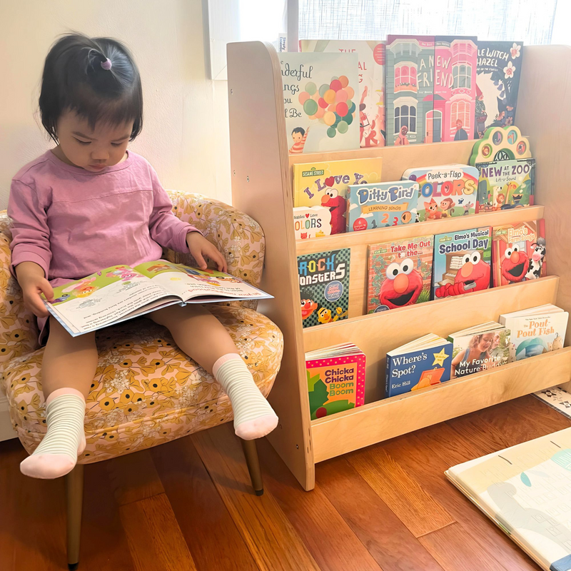 RAD tiered Montessori bookshelf