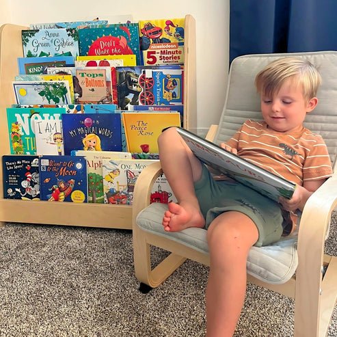 Tiered Montessori Bookshelf - The Nurturing Nook