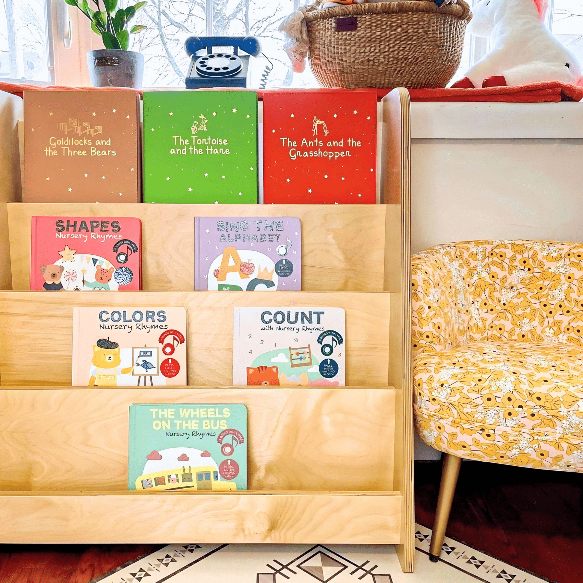 Tiered Montessori Bookshelf - The Nurturing Nook