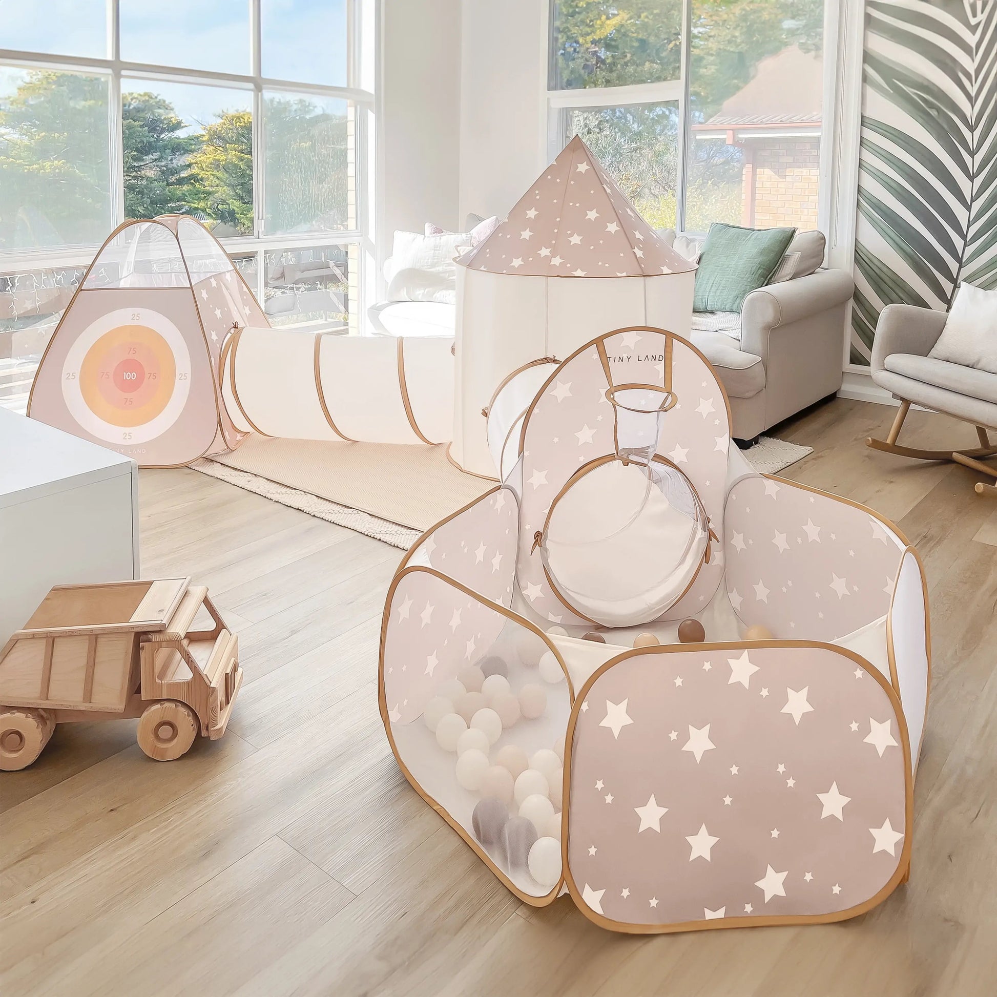 Tiny Land® Discovery 5 - in - 1 Play Tunnel With no Balls - The Nurturing Nook