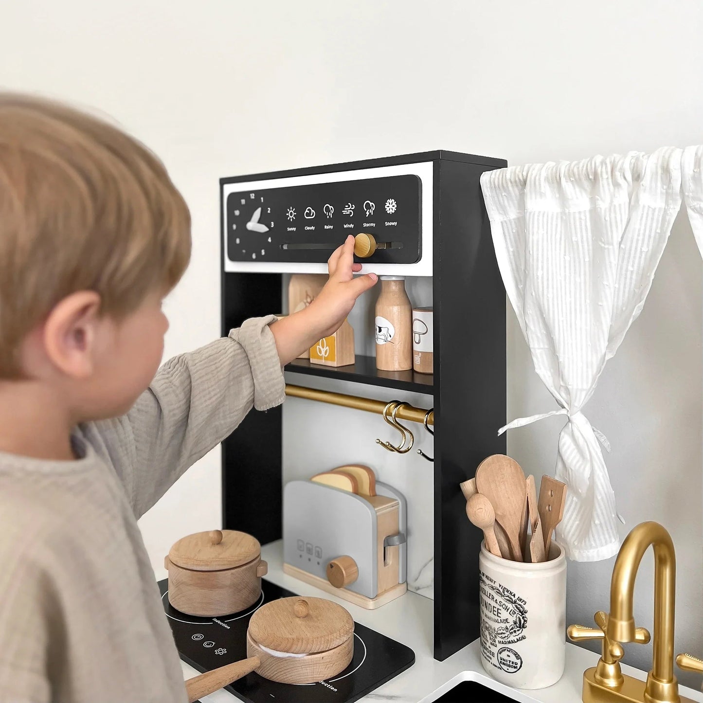Tiny Land® Iconic Kitchen - Black - The Nurturing Nook