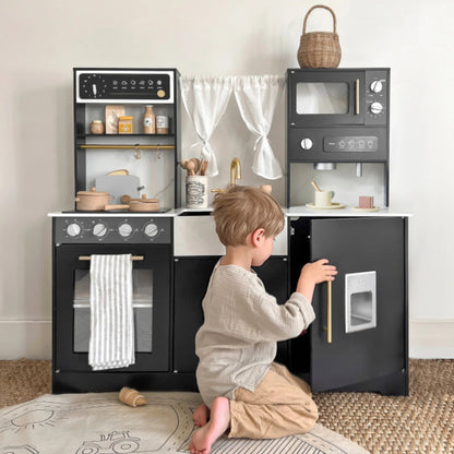 Tiny Land® Iconic Kitchen - Black - The Nurturing Nook