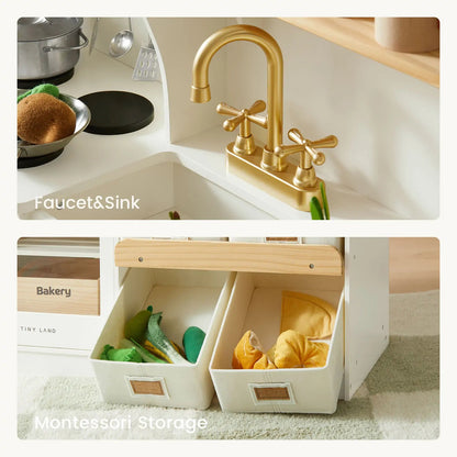 Tiny Land® Serenity Play Kitchen - Cream - The Nurturing Nook