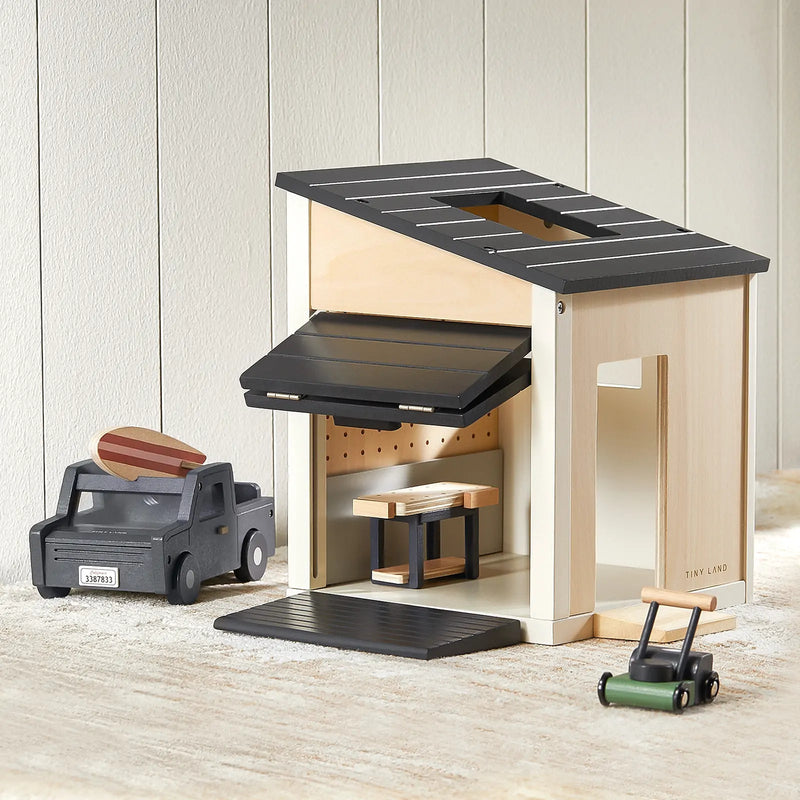 Tiny Land® Wooden dollhouse - garage
