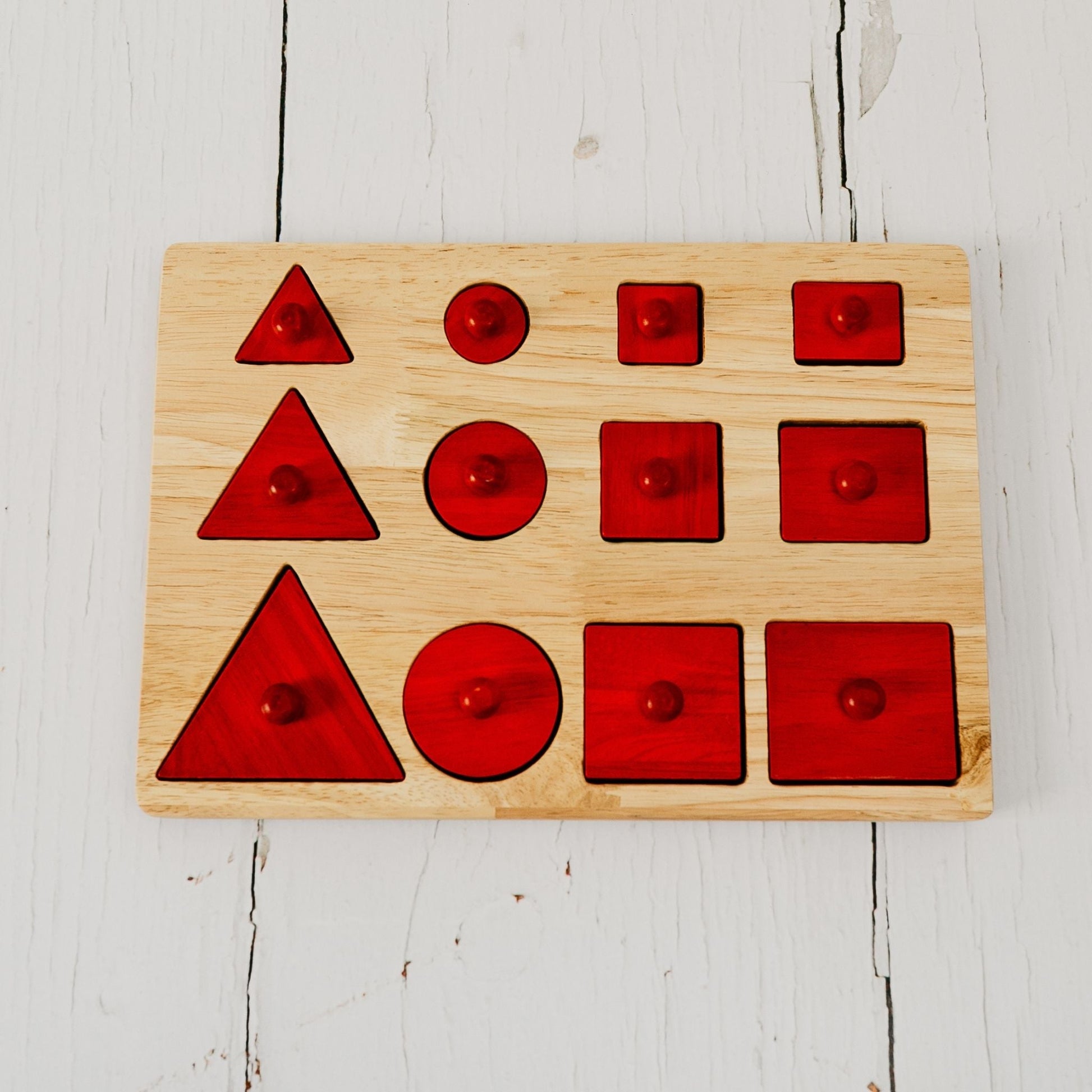 Toddler Knob Shapes Puzzle - The Nurturing Nook