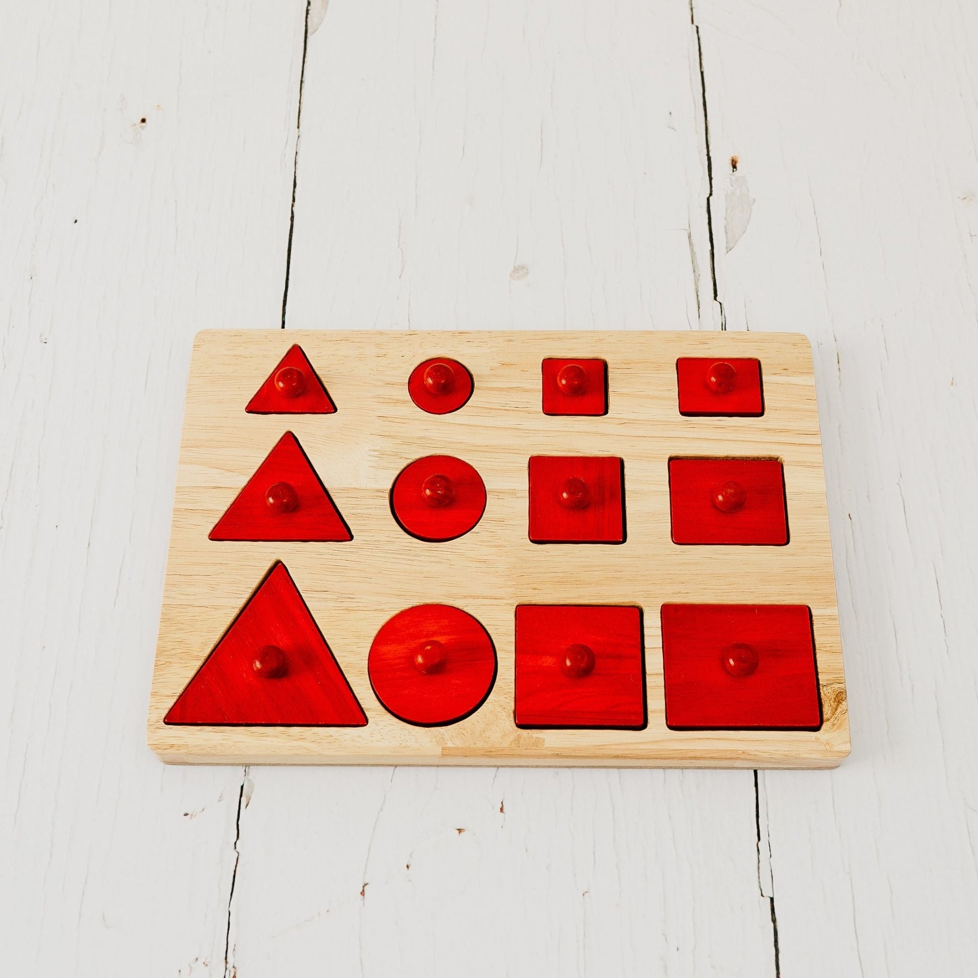 Toddler Knob Shapes Puzzle - The Nurturing Nook