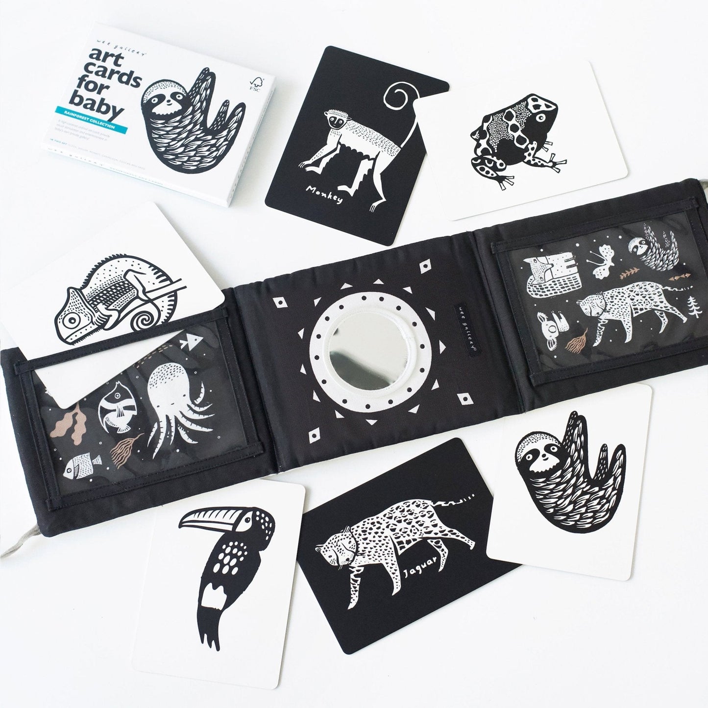 Baby Tummy Time Gallery with Mirror Gift Set