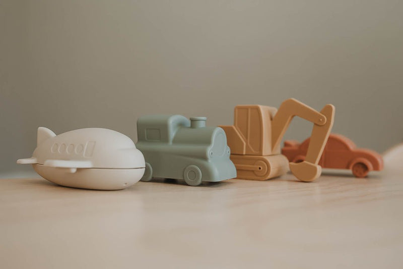 Vehicle bath toy set