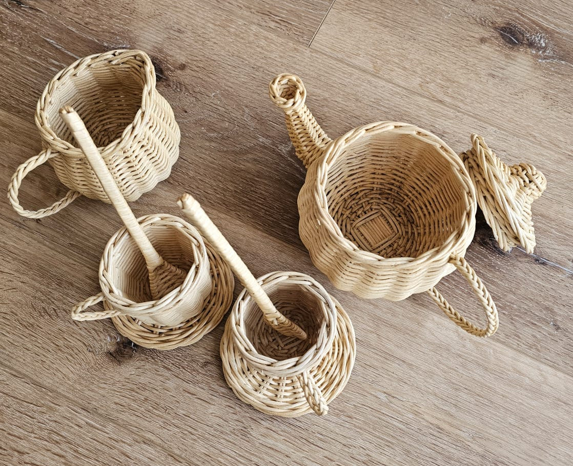 Wicker Tea Party Play Set