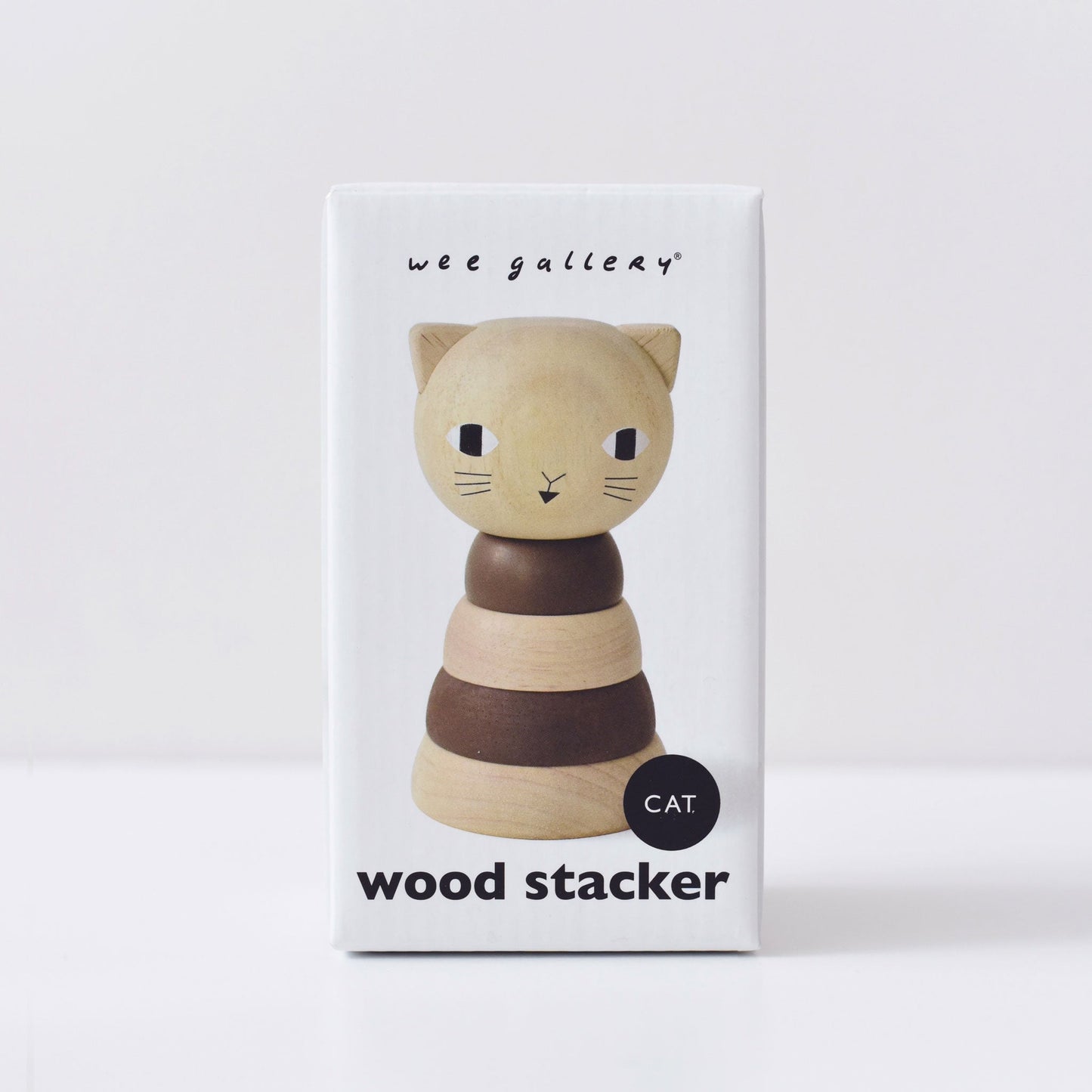 Wood Stacker - Cat - The Nurturing Nook