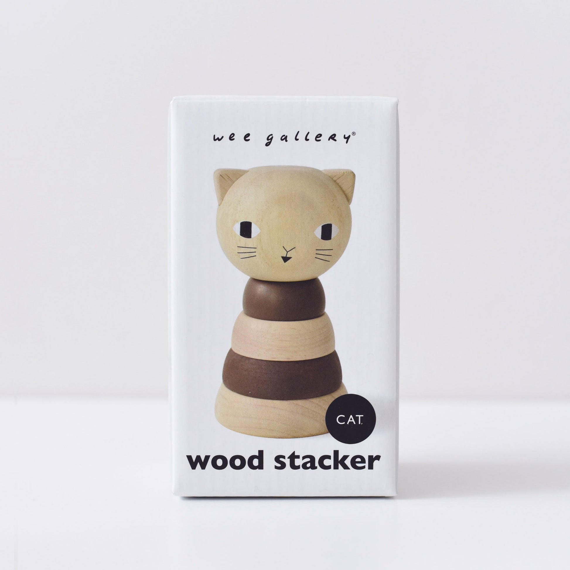Wood Stacker - Cat - The Nurturing Nook