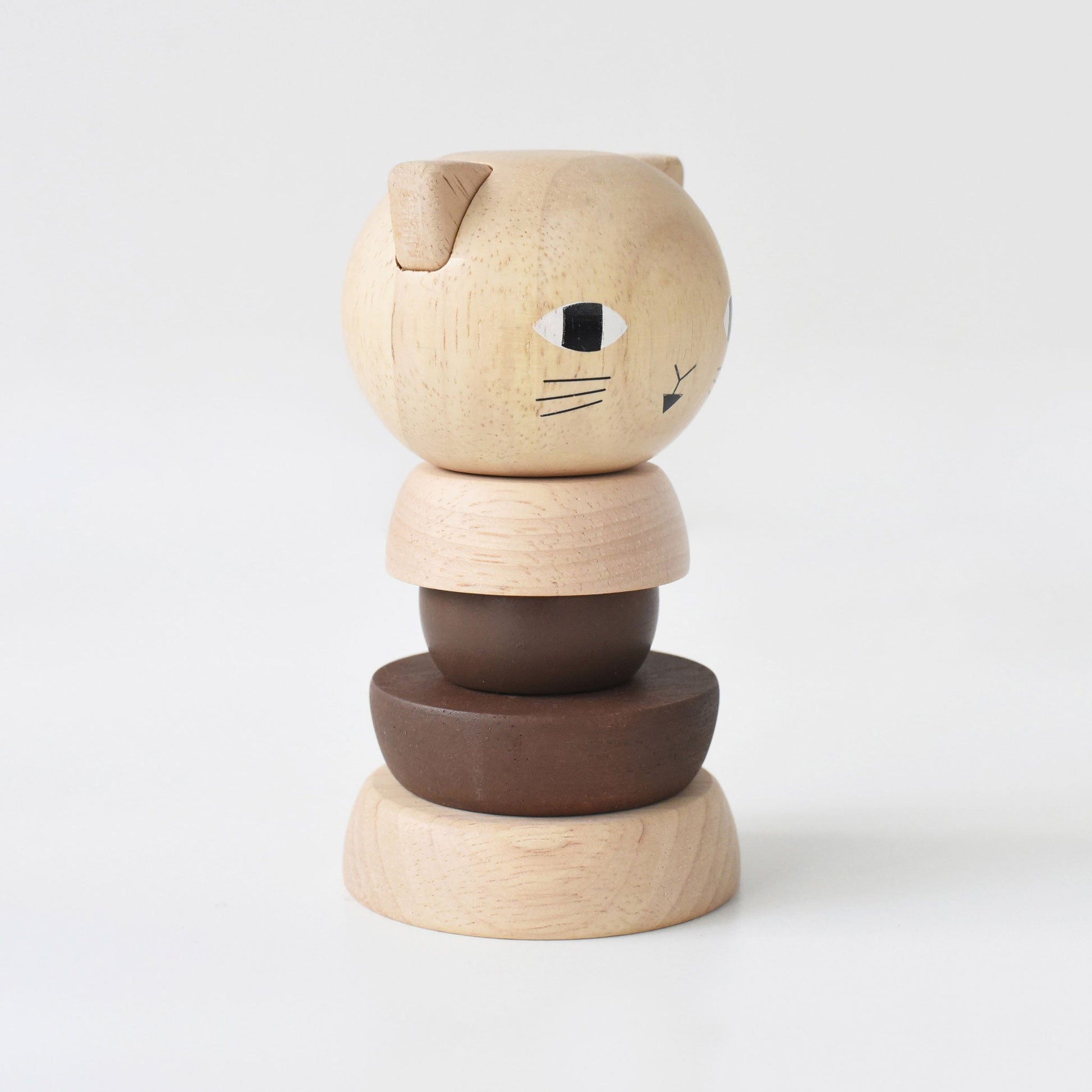 Wood Stacker - Cat - The Nurturing Nook