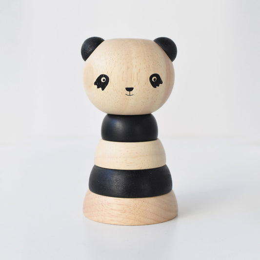 Wood Stacker - Panda - The Nurturing Nook