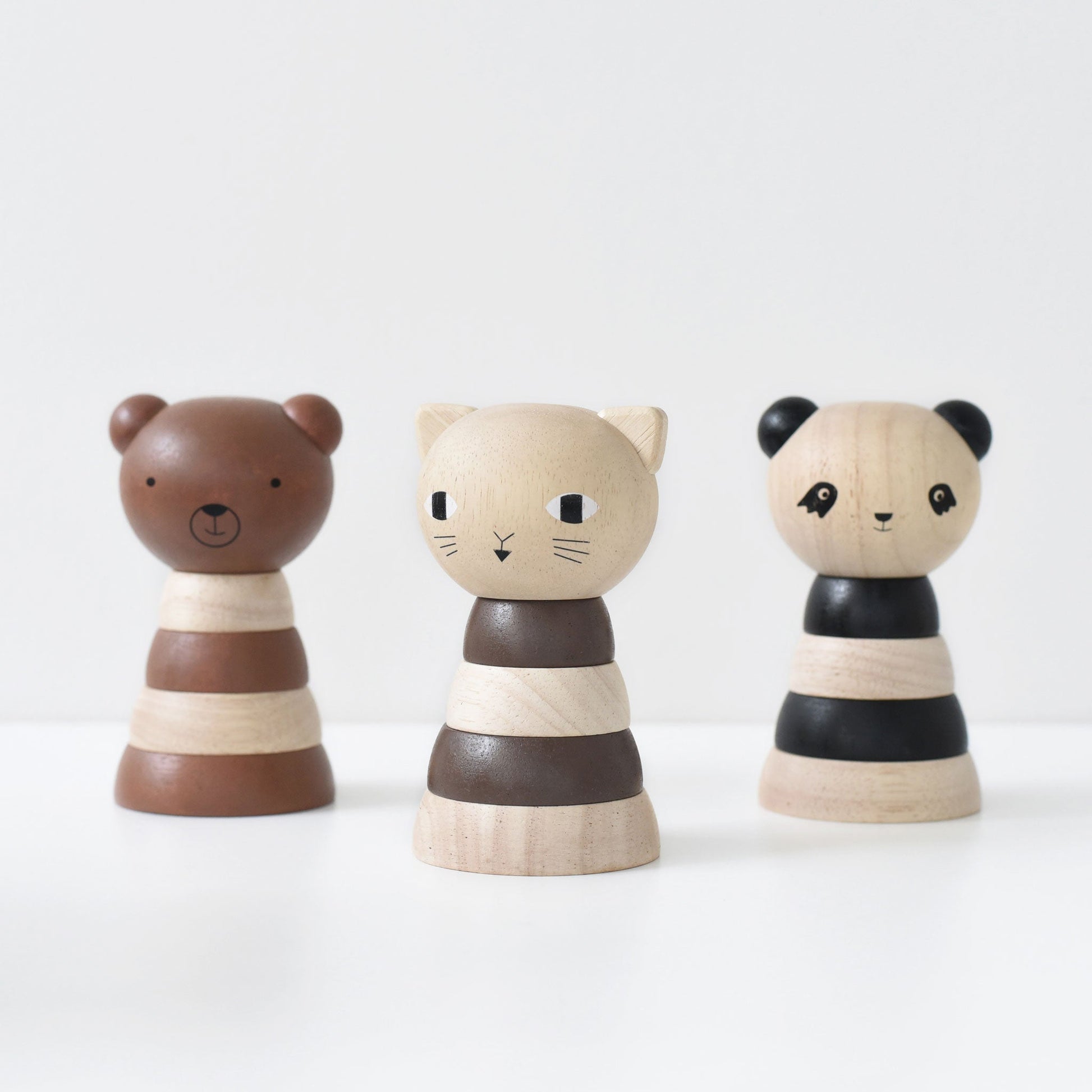 Wood Stacker - Panda - The Nurturing Nook