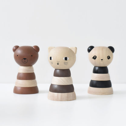 Wood Stacker - Panda - The Nurturing Nook