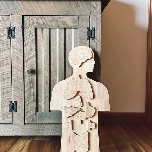 Wooden Anatomy Puzzle - The Nurturing Nook