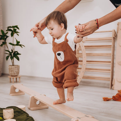 Wooden balance beam – zig - zag or straight - The Nurturing Nook