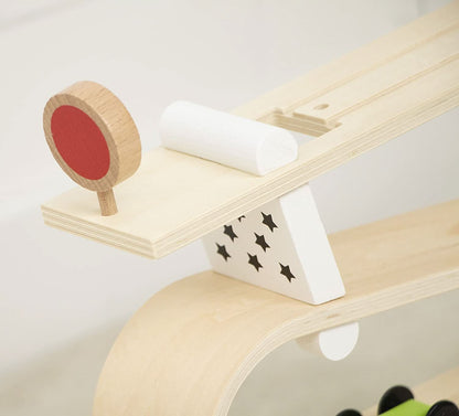 Wooden car ramp race set – fast, fun, and educational - The Nurturing Nook