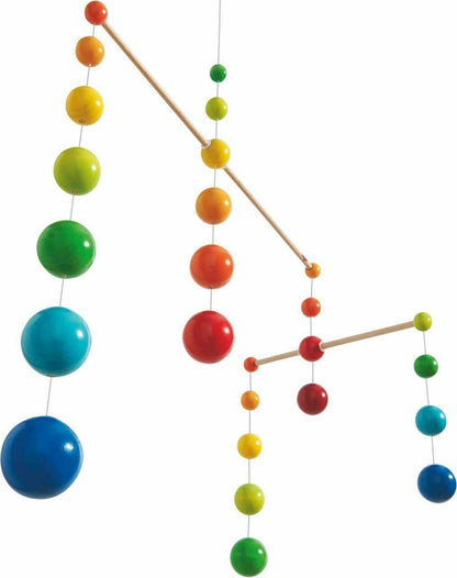 Wooden rainbow mobile - The Nurturing Nook