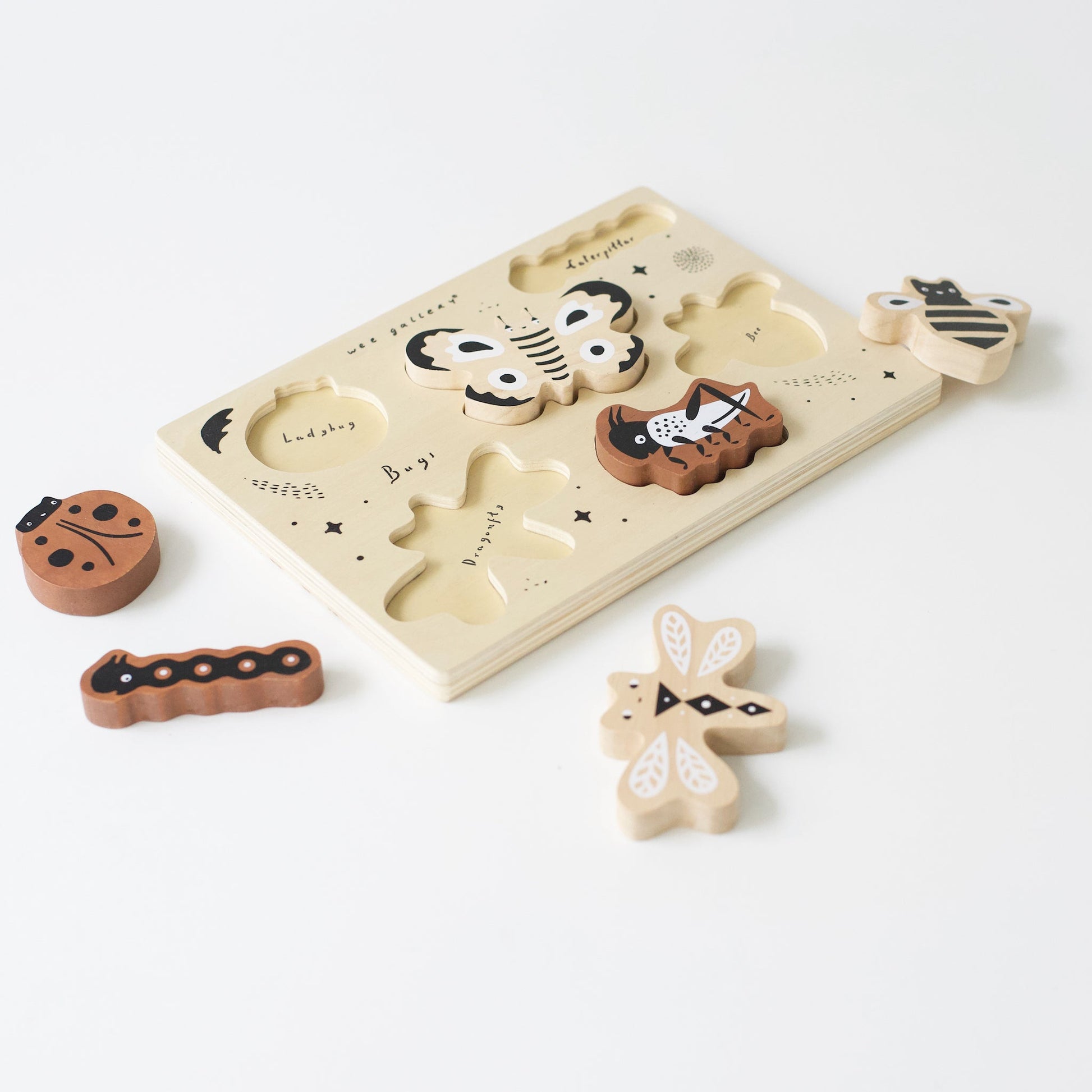 Wooden Tray Puzzle - Bugs - The Nurturing Nook
