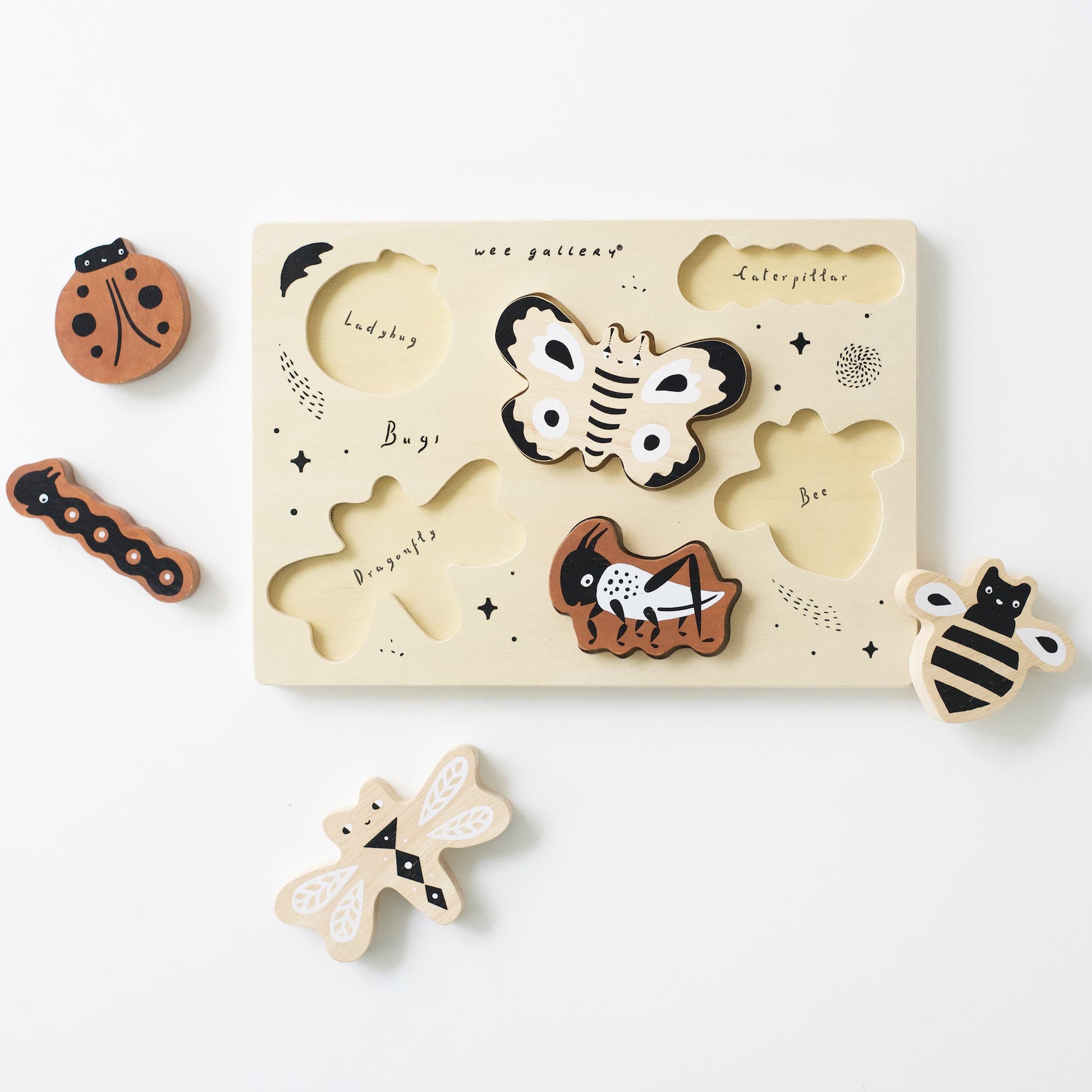 Wooden Tray Puzzle - Bugs - The Nurturing Nook