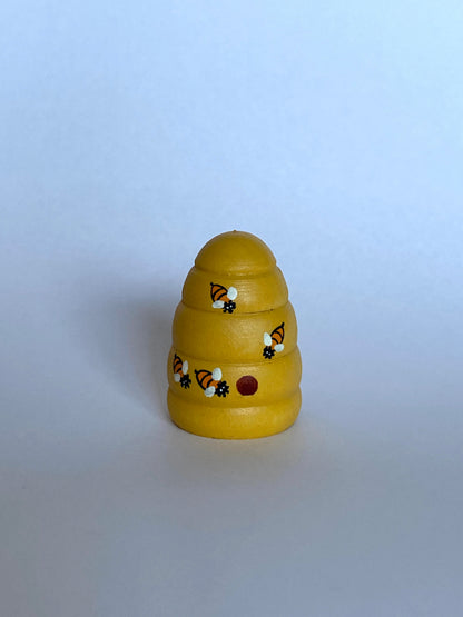 Wooden Beehive Figurine Toy