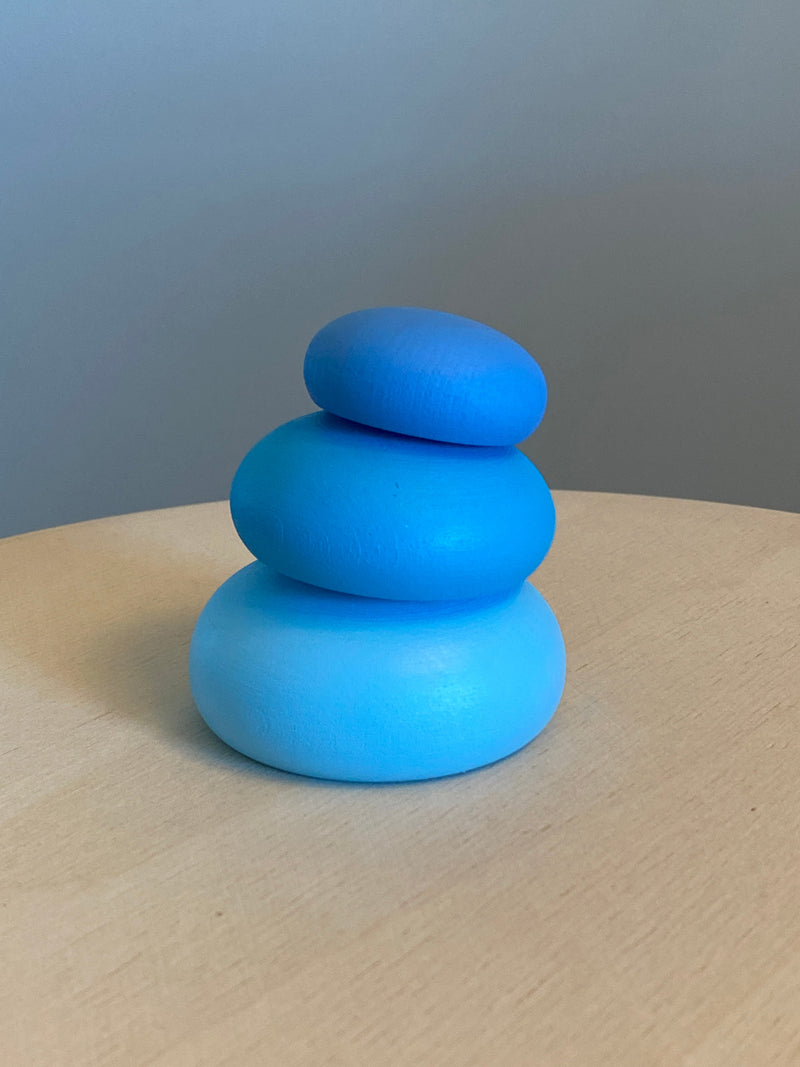 Wooden Stacking Pebbles