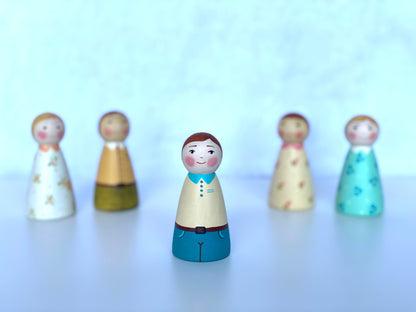 Wooden Peg Dolls Boy/Girl