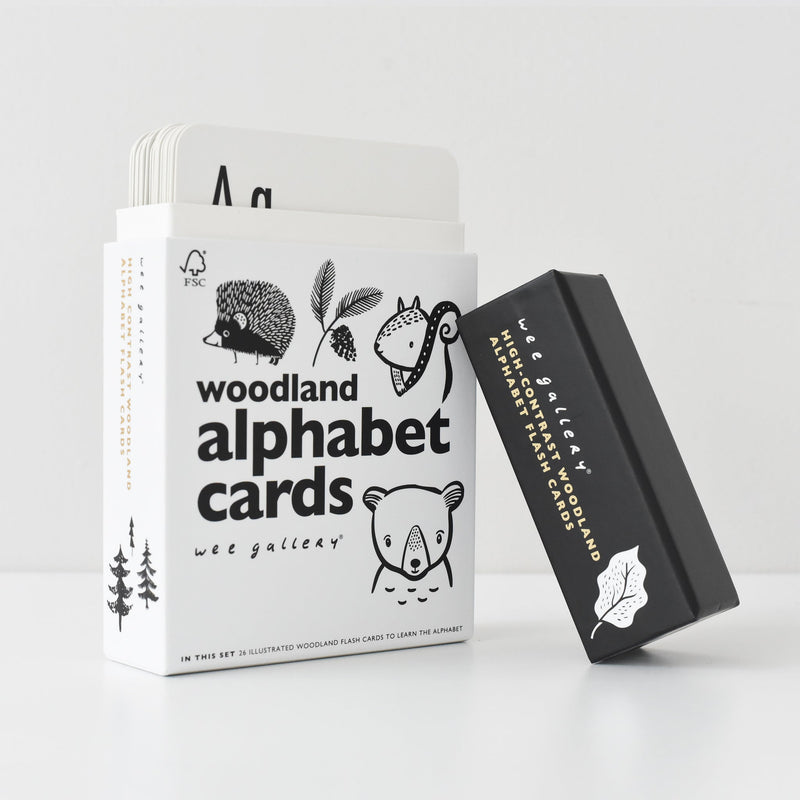 Nature-themed alphabet flash cards for toddlers & kids
