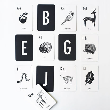 Woodland Alphabet Cards - The Nurturing Nook