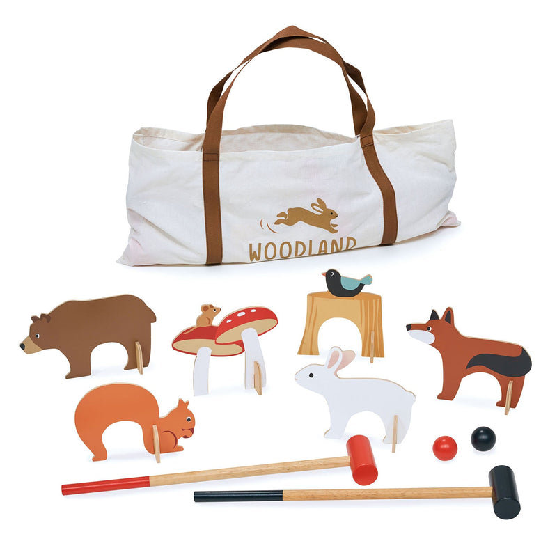 Tender Leaf woodland indoor croquet set for toddlers