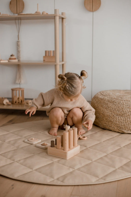 Montessori 9 - Peg Puzzle - The Nurturing Nook