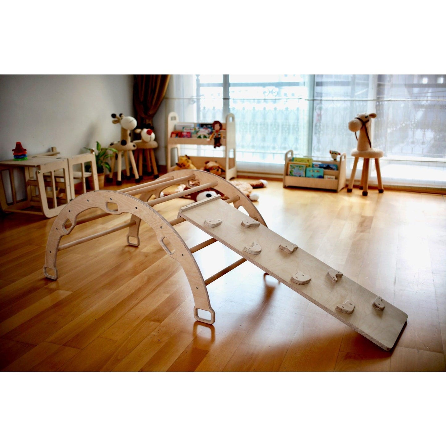 Reversible Rockwall Climbing / Sliding Ramp - The Nurturing Nook