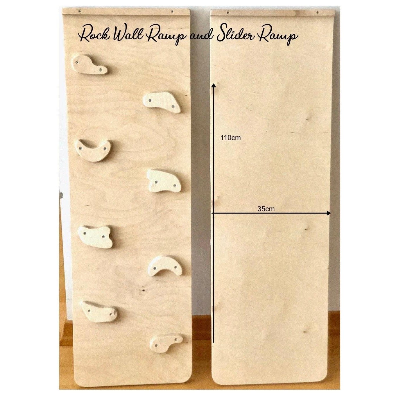 Reversible Rockwall Climbing / Sliding Ramp - The Nurturing Nook