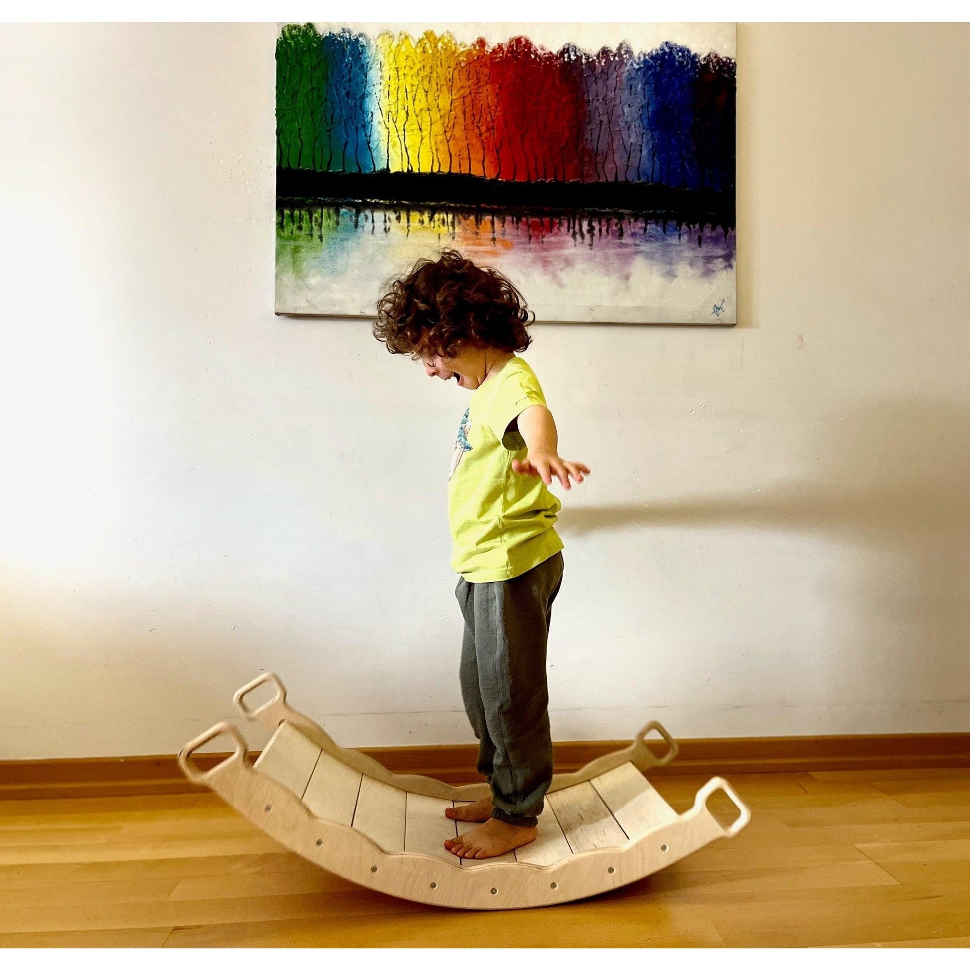 Wooden Balance Board for Toddlers (see ALL options) - The Nurturing Nook